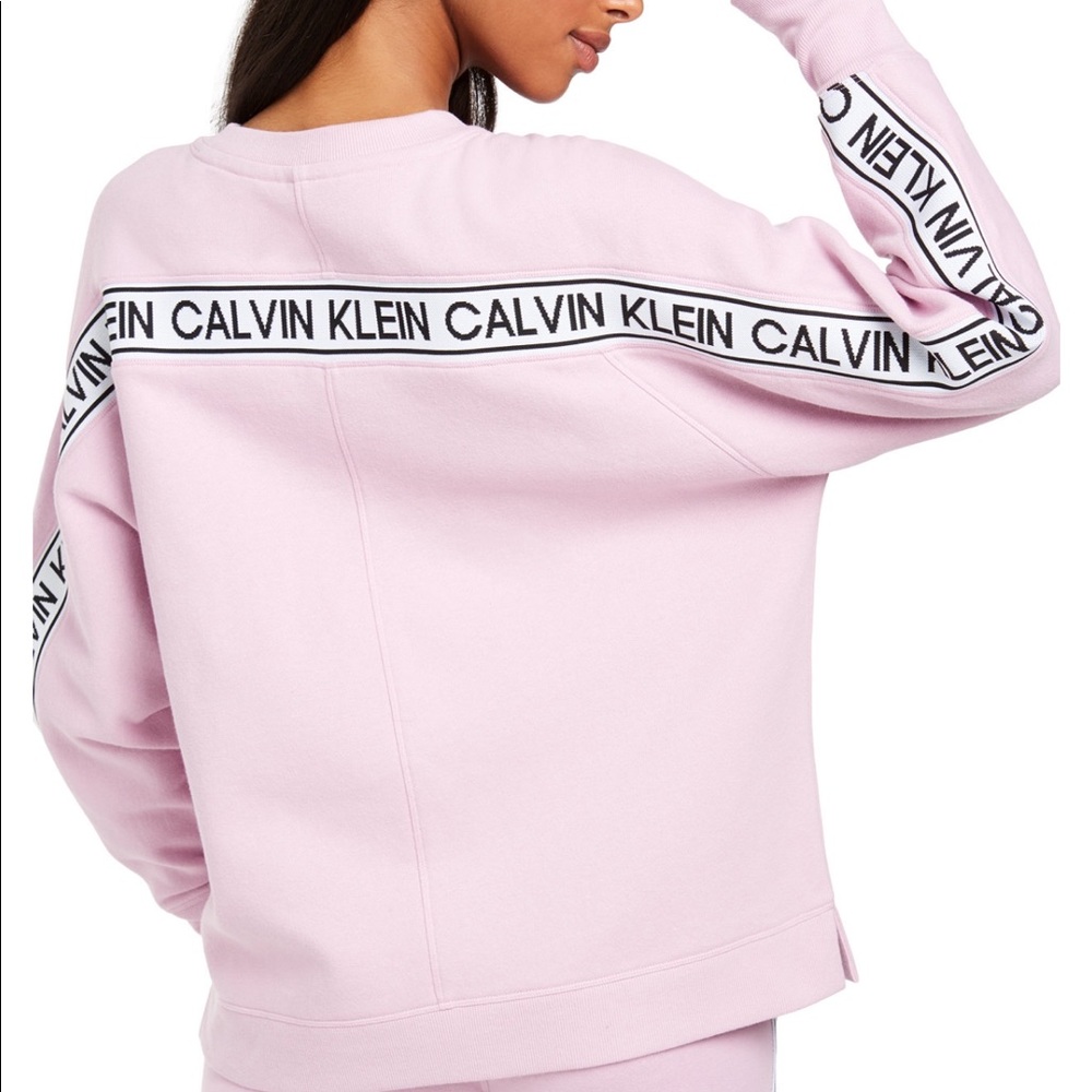 Calvin Klein woman Vintage Tape Crew Sweatshirt - Picture 3 of 10